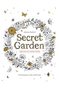 Secret Garden Artist's Edition: 20 Drawings to Color and Frame