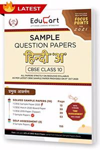 Educart CBSE Class 10 Hindi 'A' Sample Question Papers 2021 (As Per 9th Oct CBSE Sample Paper)