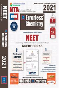 UBD1960 Errorless Chemistry for NEET as per New Pattern by NTA New Revised 2021 Coloured Edition (Set of 2 volumes) by Universal Book Depot 1960