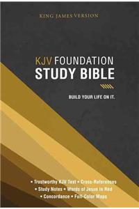 KJV, Foundation Study Bible, Hardcover, Red Letter