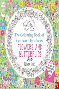 National Trust: The Colouring Book of Cards and Envelopes - Flowers and Butterflies