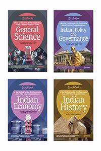 Magbook Indian economy , indian polity & governance , indian history and General Science 2021 ( Set of 4 Books)
