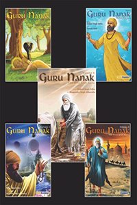 Guru Nanak - The First Sikh Guru, Set of Five Books Vol1, 2, 3, 4, 5, (Sikh Comics for Children and Adults)