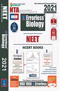 UBD1960 Errorless Biology for NEET as per New Pattern by NTA New Revised 2021 Coloured Edition (Set of 2 volumes) by Universal Book Depot 1960 (USS Universal Self Scorer)