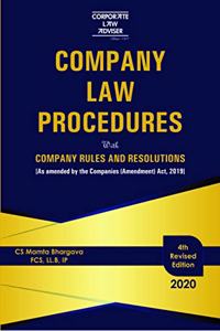 Corporate Law Adviser's Company Law Procedures by Mamta Bhargava 4th Edition January 2020