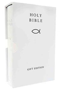 HOLY BIBLE: King James Version (KJV) White Compact Gift Edition