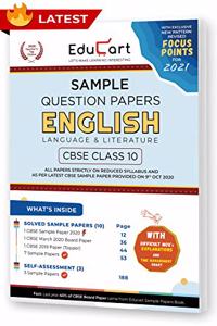 Educart CBSE Class 10 English Language & Literature Sample Question Papers 2021 (As Per 9th Oct CBSE Sample Paper)