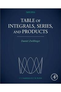 Table of Integrals, Series, and Products