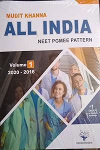 All India NEET Pgmee pattern Volume-1 ( 2020-2016 )