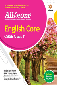 CBSE All In One English Core Class 11 2022-23 Edition (As per latest CBSE Syllabus issued on 21 April 2022)
