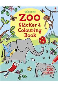 Zoo Sticker and Colouring Book