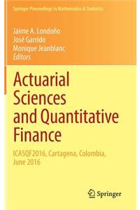 Actuarial Sciences and Quantitative Finance