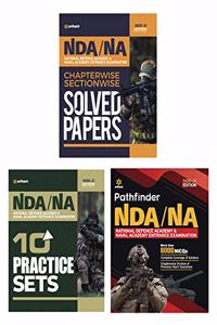 Pathfinder NDA/NA National Defence Academy & Naval Academy Chapterwise & Sectionwise Solved Paper and 10 Practice (Set of 3 books)