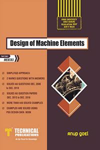 Design of Machine Elements for BE Anna University R17 CBCS (V-Mech. - ME8593)