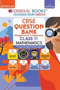 Oswaal CBSE Question Bank Class 11 Mathematics Book Chapterwise & Topicwise (For 2022 Exam)