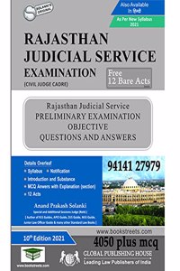 Rajasthan Judicial Services Examination Preliminary Examination Objective Questions and Answers . ed 2019-2020