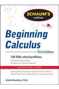 Schaum's Outline of Beginning Calculus, Third Edition