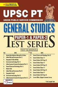 UPSC PT GS Paper-1 & 2 Test Series Eng