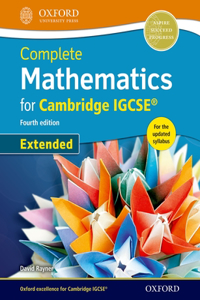 Complete Mathematics for Cambridge Igcserg Student Book (Extended)