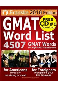 2018 Franklin GMAT Word List: 4507 GMAT Words for High GMAT Verbal Score