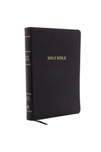 KJV, Reference Bible, Giant Print, Bonded Leather, Black, Indexed, Red Letter Edition