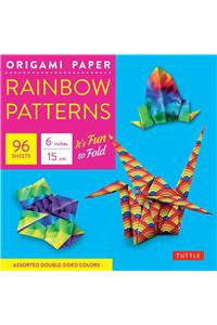 Origami Paper 100 Sheets Rainbow Patterns 6