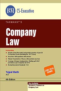 Taxmann's Company Law for CS Executive June 2018 Exam by Tejpal Sheth