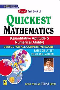 Kiran Text Book of Quickest Mathematics(Quantitative Aptitude and Numerical Ability)(English Medium)(3283)