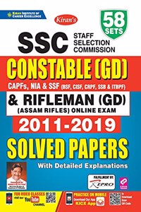 SSC Constable GD English Solved Papers 58-Sets New-2021