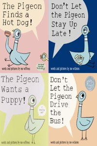 Pigeon Pack (4 Book Set) (The Pigeon Finds a Hot Dog!; Don't Let Pigeon the Stay Up Late!; The Pigeon Wants a Puppy!; Don't Let the Pigeon Drive the Bus!) by Mo Willems (2010-08-01)