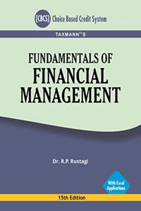 Taxmann's Fundamentals of Financial Management-With Excel Applications (CBCS)(15th Edition August 2020)