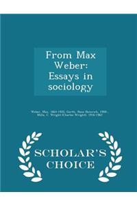 From Max Weber