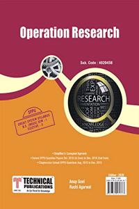 Operation Research for SPPU 15 Course (BE - I - Mech. - 402045B)