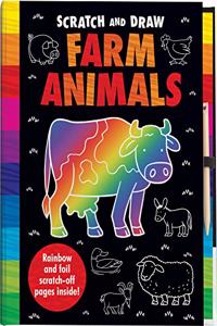 Scratch and Draw Farm Animals - Scratch Art Activity Book