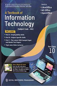 A Textbook Information Technology (Code - 402) for Class 10 - Examination 2021-2022
