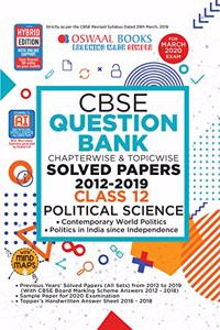 Oswaal CBSE Question Bank Class 12 Political Science Book Chapterwise & Topicwise (For March 2020 Exam)