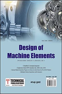 Design of Machine Elements for SPPU 19 Course (TE - SEM V - MECH- 302043)