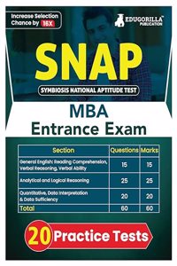SNAP MBA Entrance Exam 2021 10 Mock Tests + 15 Sectional Tests