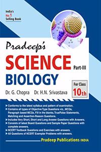 Pradeep's Science Part III (Biology) for Class 10 (Examination 2020-2021)