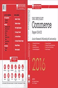 UGC NET/SLET Commerce Paper II& III 2016