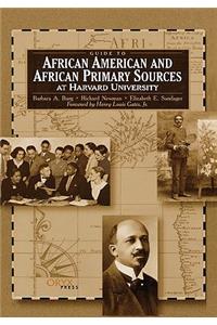Guide to African American and African Primary Sources at Harvard University
