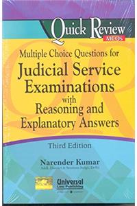 Multiple Choice Questions For Judicial Service Examinations with Reasoning and Explantory Answers Third Edn.