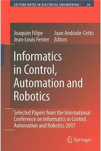 Informatics in Control, Automation and Robotics