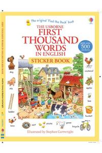 First Thousand Words in English Sticker Book