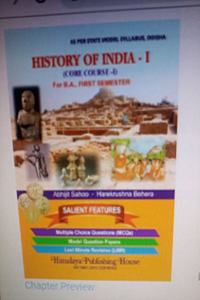 History of India - I (Odisha Univ)