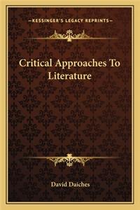 Critical Approaches to Literature