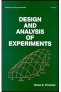 Design and Analysis of Experiments