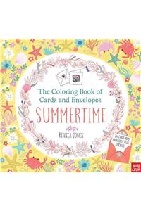 Coloring Book of Cards and Envelopes: Summertime