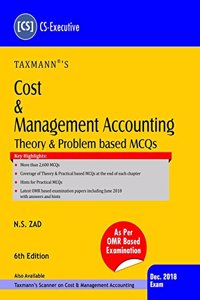 Cost & Management Accounting-Theory & Problem based MCQs (CS-Executive)(for December 2018 Exams)