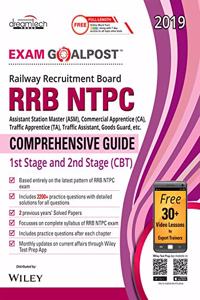 RRB NTPC Exam Goalpost Comprehensive Guide, 1st Stage and 2nd Stage (CBT), 2019
